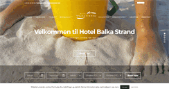 Desktop Screenshot of hotelbalkastrand.dk