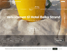 Tablet Screenshot of hotelbalkastrand.dk